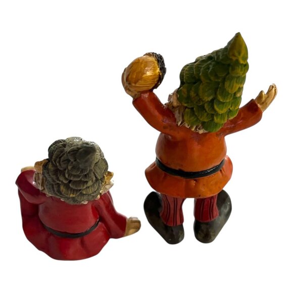 Set of 2 Autumn Gnome Figurines – Hand-Painted Resin – Pumpkin & Acorn - Picture 4 of 5